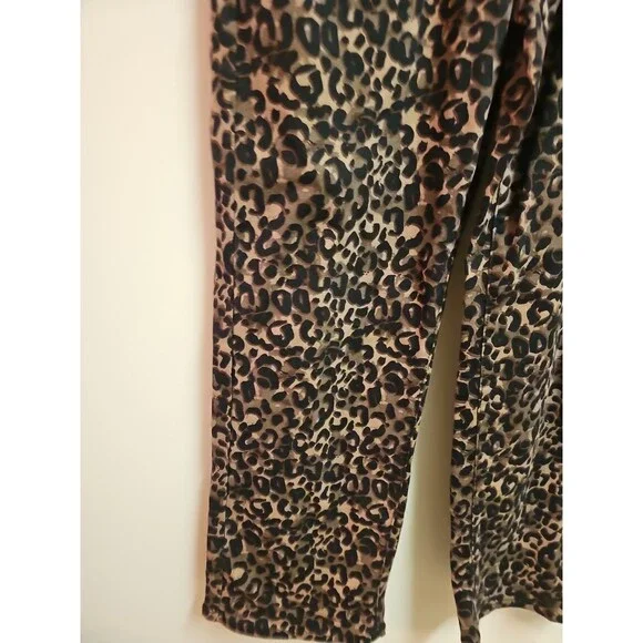 Love Cult Animal Print Denim Wide Legs Jeans Size 11 - Picture 2 of 4